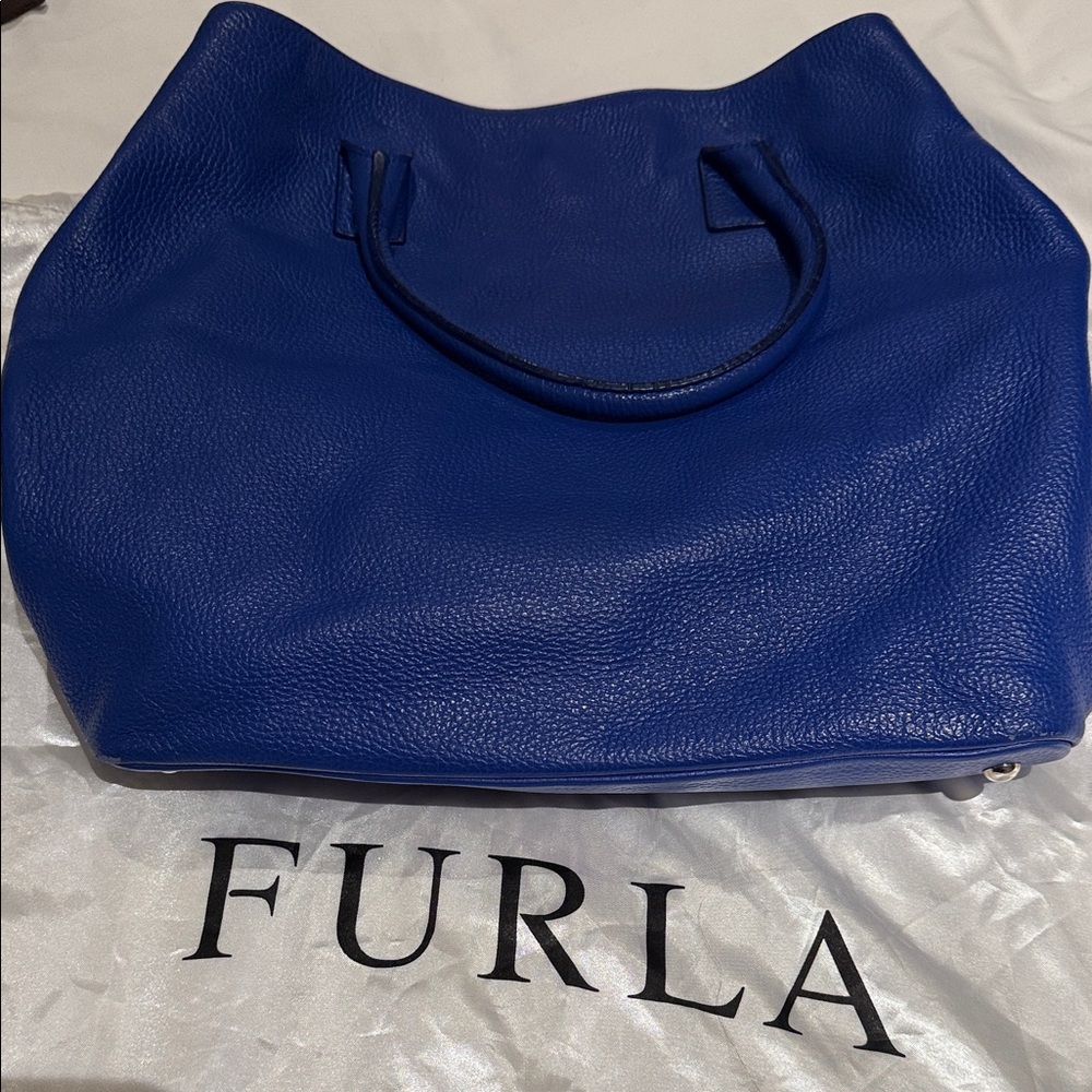 Furla Royal Blue Tote Bag - Picture 6 of 9